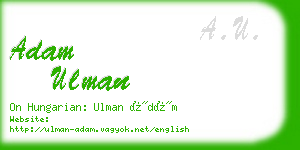 adam ulman business card